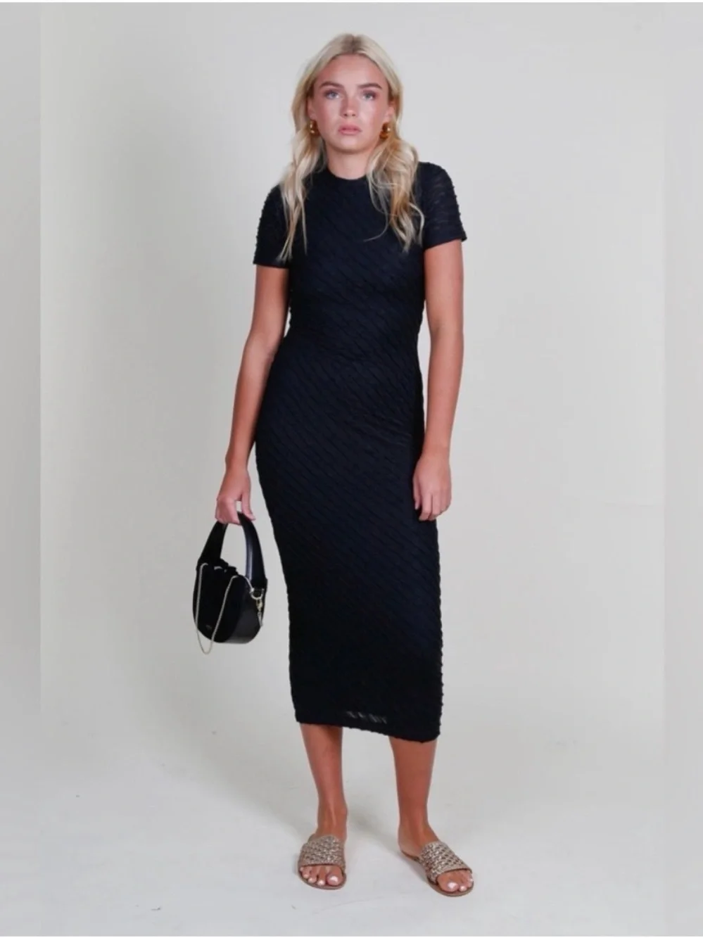 Amanda Uprichard Rosaria Dress Black Sz M